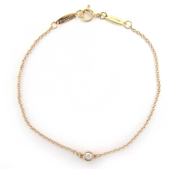 Tiffany & Co. Jewelry - TIFFANY Gold Diamond Charm Bracelet